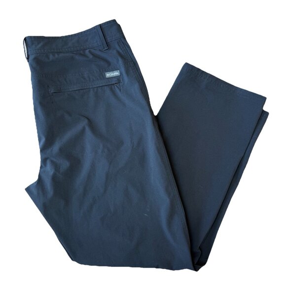 Columbia Global Adventure Pants Mens 36X30 Omni Shield Lightweight Stretch Black - Picture 1 of 7